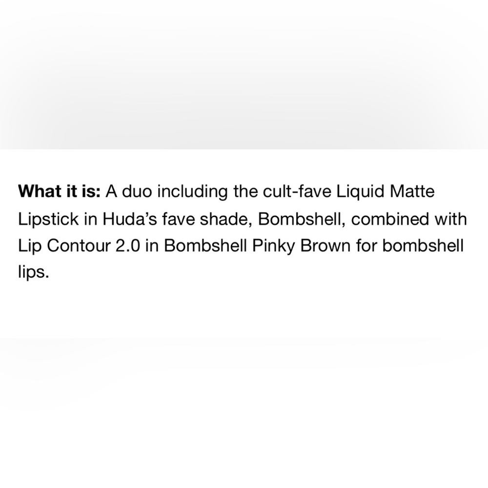Huda Beauty bombshell lip duo NIB - Picture 5 of 5